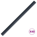 vidaXL Kerti privacy képernyők 2 pcs Sötétszürke 35 x 0,19 m PVC