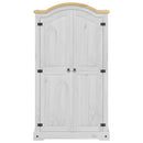 vidaXL fehér Corona tömör fenyőfa ruhásszekrény 102 x 52 x 186 cm