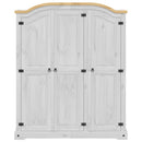 vidaXL fehér Corona tömör fenyőfa ruhásszekrény 151,5 x 52 x 186 cm