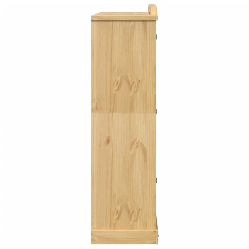 vidaXL Corona tömör fenyőfa ruhásszekrény 151,5 x 52 x 186 cm
