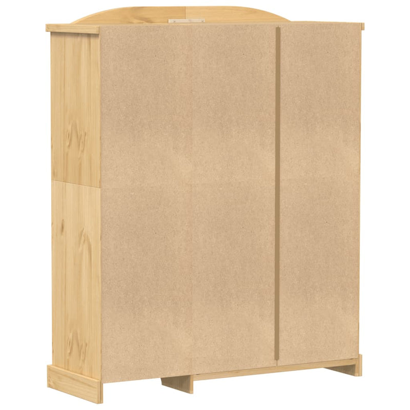 vidaXL Corona tömör fenyőfa ruhásszekrény 151,5 x 52 x 186 cm