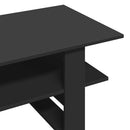 vidaXL fekete szerelt fa dohányzóasztal 102 x 55 x 42 cm