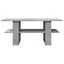 vidaXL betonszürke szerelt fa dohányzóasztal 102 x 55 x 42 cm