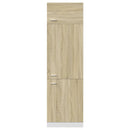 vidaXL sonoma tölgy színű szerelt fa szekrény hűtőhöz 60 x 57 x 207 cm