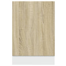 vidaXL sonoma tölgy szerelt fa mosogatógép-panel 45 x 3 x 67 cm