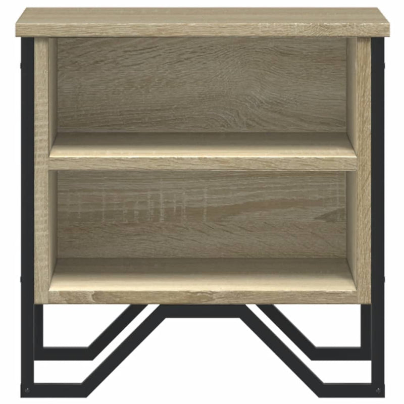 vidaXL 2 db sonoma tölgy színű szerelt fa éjjeliszekrény 40x30x40 cm