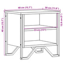 vidaXL 2 db sonoma tölgy színű szerelt fa éjjeliszekrény 40x30x40 cm