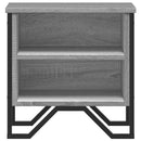 vidaXL 2 db szürke sonoma színű szerelt fa éjjeliszekrény 40x30x40 cm