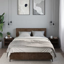 vidaXL 2 db barna tölgy színű szerelt fa éjjeliszekrény 40 x 30 x 40cm