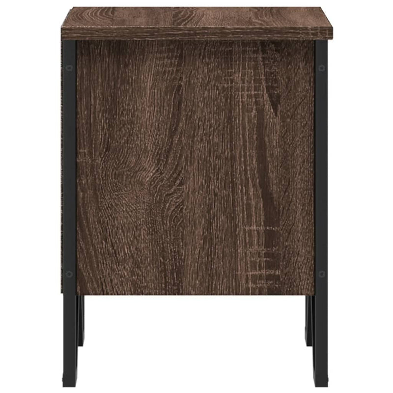 vidaXL 2 db barna tölgy színű szerelt fa éjjeliszekrény 40 x 30 x 40cm