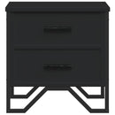 vidaXL fekete szerelt fa éjjeliszekrény 40 x 41 x 40 cm