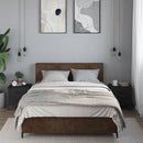 vidaXL 2 db fekete szerelt fa éjjeliszekrény 40 x 41 x 40 cm