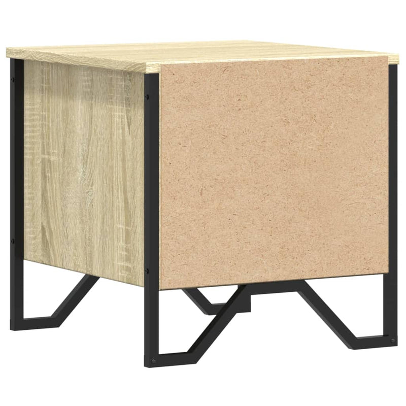 vidaXL 2 db sonoma tölgy színű szerelt fa éjjeliszekrény 40x41x40 cm