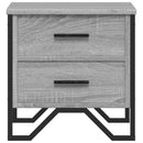 vidaXL 2 db szürke sonoma színű éjjeliszekrény 40x41x40 cm
