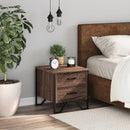 vidaXL barna tölgyszínű szerelt fa éjjeliszekrény 40 x 41 x 40 cm
