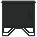vidaXL fekete szerelt fa éjjeliszekrény 40 x 30 x 40 cm