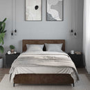 vidaXL 2 db fekete szerelt fa éjjeliszekrény 40 x 30 x 40 cm