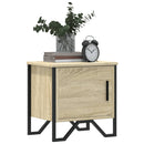 vidaXL 2 db sonoma tölgy színű szerelt fa éjjeliszekrény 40x30x40 cm