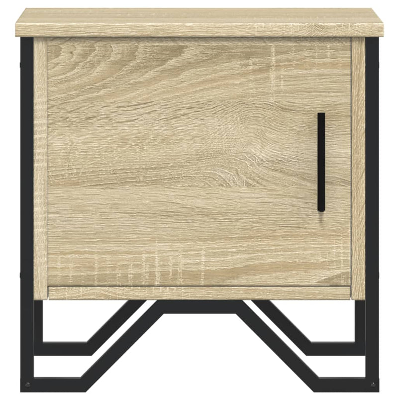 vidaXL 2 db sonoma tölgy színű szerelt fa éjjeliszekrény 40x30x40 cm
