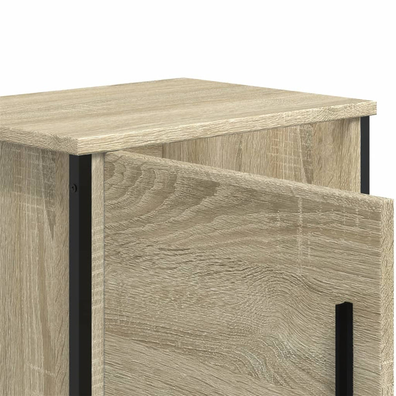 vidaXL 2 db sonoma tölgy színű szerelt fa éjjeliszekrény 40x30x40 cm