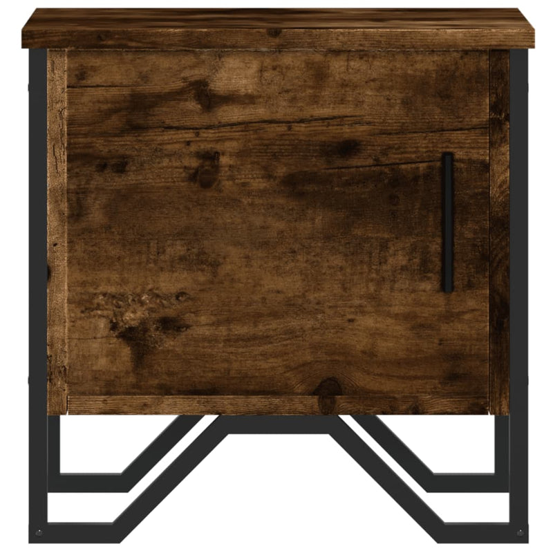 vidaXL 2 db füstös tölgy színű szerelt fa éjjeliszekrény 40x30x40 cm