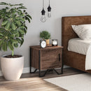 vidaXL barna tölgy színű szerelt fa éjjeliszekrény 40 x 30 x 40 cm