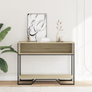 vidaXL sonoma tölgy színű szerelt fa dohányzóasztal 100x35x74,5 cm