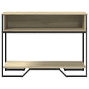 vidaXL sonoma tölgy színű szerelt fa dohányzóasztal 100x35x74,5 cm