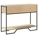 vidaXL sonoma tölgy színű szerelt fa dohányzóasztal 100x35x74,5 cm
