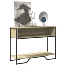 vidaXL sonoma tölgy színű szerelt fa dohányzóasztal 100x35x74,5 cm