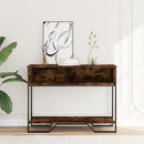 vidaXL füstös tölgy színű szerelt fa tálalóasztal 100x35x74,5 cm