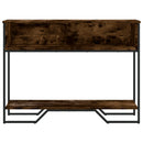 vidaXL füstös tölgy színű szerelt fa tálalóasztal 100x35x74,5 cm