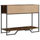 vidaXL füstös tölgy színű szerelt fa tálalóasztal 100x35x74,5 cm