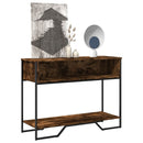 vidaXL füstös tölgy színű szerelt fa tálalóasztal 100x35x74,5 cm