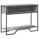vidaXL szürke sonoma szerelt fa dohányzóasztal 100x35x74,5 cm