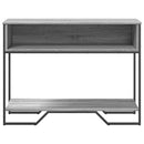 vidaXL szürke sonoma szerelt fa dohányzóasztal 100x35x74,5 cm