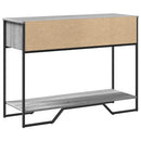 vidaXL szürke sonoma szerelt fa dohányzóasztal 100x35x74,5 cm