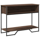 vidaXL barna tölgyszínű szerelt fa dohányzóasztal 100x35x74,5 cm