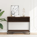 vidaXL barna tölgyszínű szerelt fa dohányzóasztal 100x35x74,5 cm