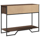 vidaXL barna tölgyszínű szerelt fa dohányzóasztal 100x35x74,5 cm
