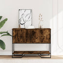 vidaXL füstös tölgy színű szerelt fa tálalóasztal 100x35x74,5 cm