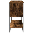 vidaXL füstös tölgy színű szerelt fa tálalóasztal 100x35x74,5 cm