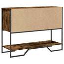 vidaXL füstös tölgy színű szerelt fa tálalóasztal 100x35x74,5 cm