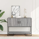 vidaXL szürke sonoma szerelt fa dohányzóasztal 100x35x74,5 cm