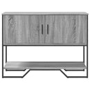 vidaXL szürke sonoma szerelt fa dohányzóasztal 100x35x74,5 cm