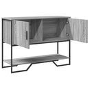vidaXL szürke sonoma szerelt fa dohányzóasztal 100x35x74,5 cm