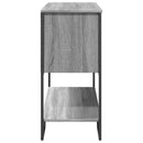 vidaXL szürke sonoma szerelt fa dohányzóasztal 100x35x74,5 cm