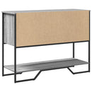 vidaXL szürke sonoma szerelt fa dohányzóasztal 100x35x74,5 cm