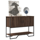 vidaXL barna tölgyszínű szerelt fa dohányzóasztal 100x35x74,5 cm