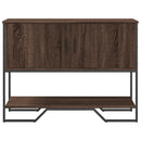vidaXL barna tölgyszínű szerelt fa dohányzóasztal 100x35x74,5 cm